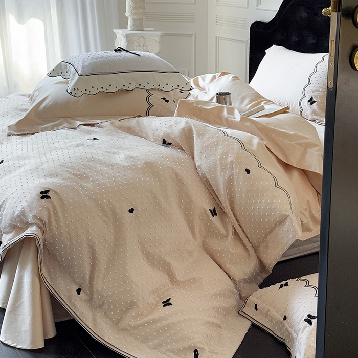 91家纺网 家纺一手货源 找家纺 优悦生活馆 2025新疆长绒棉云小甜四件套【控价领券后标准不低于268】 云小甜-阳光米