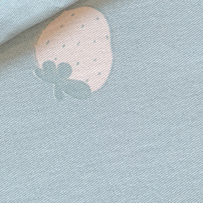 91家纺网 家纺一手货源 找家纺 拾物记 2025新款A类无荧光全喷气12868全棉B版单床单 茉莉草莓B版