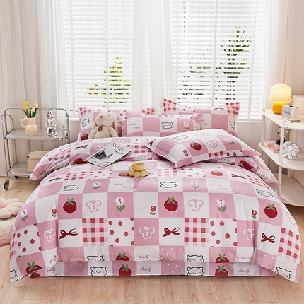 91家纺网 家纺一手货源 找家纺 （总）名优家纺 2025新款A类全棉纯棉韩版印花四件套