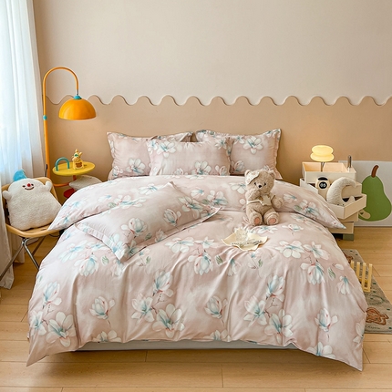 91家纺网 家纺一手货源 找家纺 （总）名优家纺 2025新款A类全棉纯棉韩版印花四件套