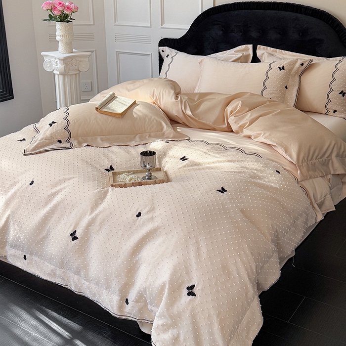 91家纺网 家纺一手货源 找家纺 优悦生活馆 2025新疆长绒棉云小甜四件套【控价领券后标准不低于268】 云小甜-阳光米