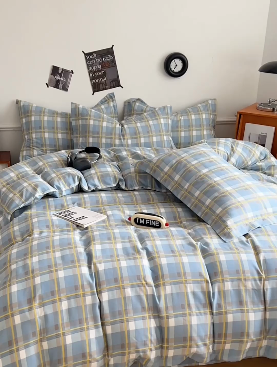 91家纺网 家纺一手货源 找家纺 罗菲尼酒店用品 2025新款磨毛亲肤飞边款四件套 英伦格调