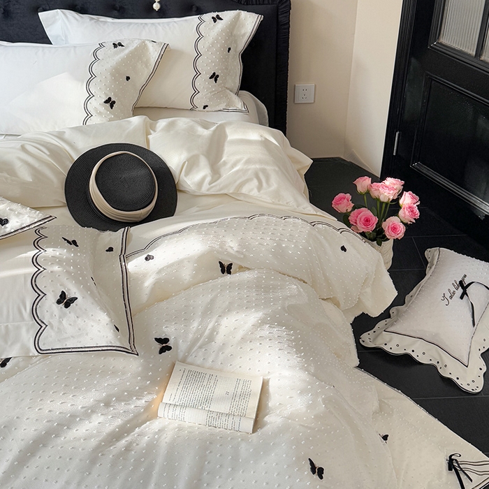 91家纺网 家纺一手货源 找家纺 优悦生活馆 2025新疆长绒棉云小甜四件套【控价领券后标准不低于268】 云小甜-香草白