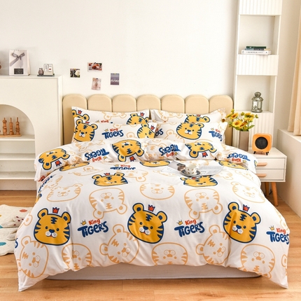 91家纺网 家纺一手货源 找家纺 （总）名优家纺 2025新款A类全棉纯棉韩版印花四件套