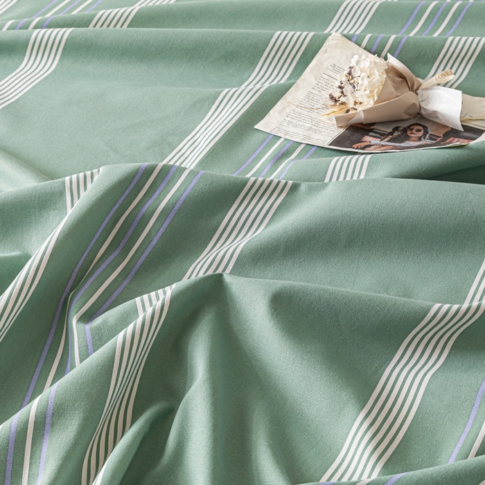 91家纺网 家纺一手货源 找家纺 阿亮家居 2025新款原棉老粗布床单系列 气质绿