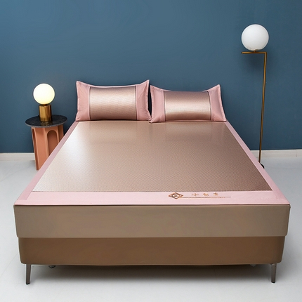 琪琪阁 2026新款冰藤三明治凉席 星星-樱粉