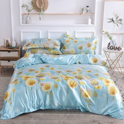 91家纺网 家纺一手货源 找家纺 （总）经年 2025新款丝绸印花冰丝四件套