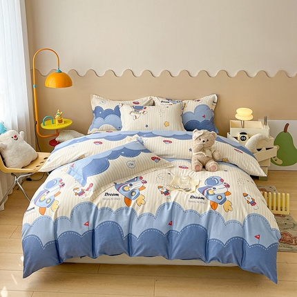 91家纺网 家纺一手货源 找家纺 （总）名优家纺 2025新款A类全棉纯棉韩版印花四件套