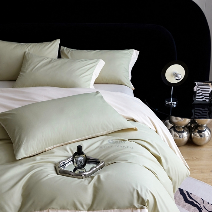 91家纺网 家纺一手货源 找家纺 金奇达家纺 2025春夏新款【特洛伊】红金裸盖™棉全棉纯棉红金裸盖棉四件套标准号全网控价（折后券后）不低于199元） 特洛伊-青柠