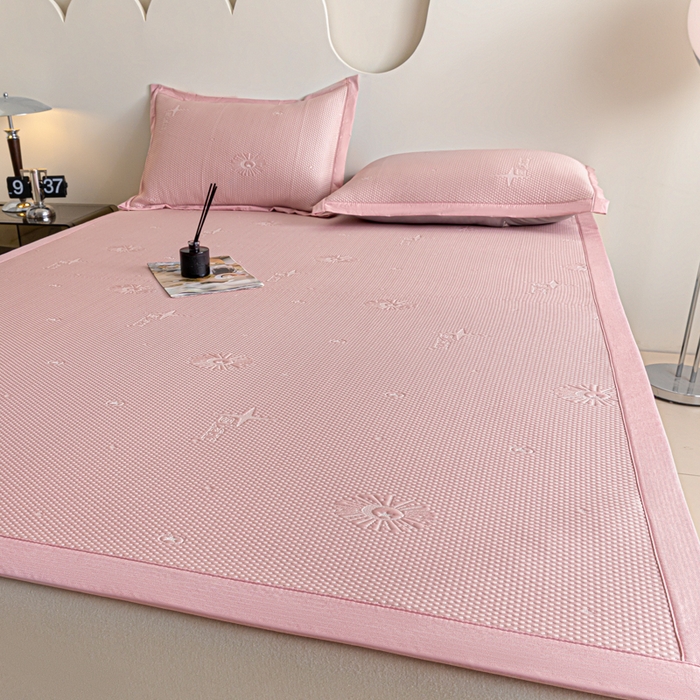 91家纺网 家纺一手货源 找家纺 阿亮家居 2025新款凉席凉豆豆软席床席款 爱丽丝-樱花粉