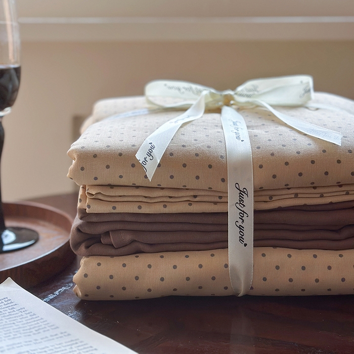 91家纺网 家纺一手货源 找家纺 吉象双层纱叠拍四件套 波尔圆舞-咖