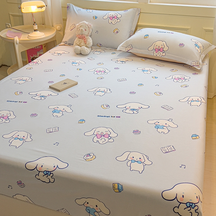 91家纺网 家纺一手货源 找家纺 拾物记 2025新款A类无荧光全喷气全棉12868单床笠 榆林