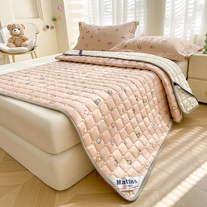 91家纺网 家纺一手货源 找家纺 丽诺床垫2025年全棉抗菌床褥床垫床护垫 芝麻街