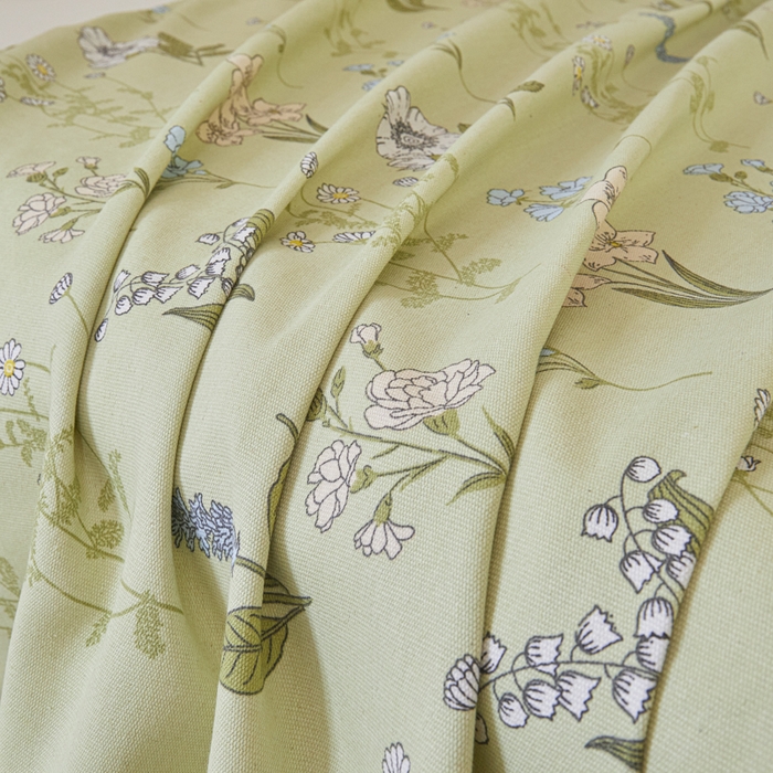 91家纺网 家纺一手货源 找家纺 绒艺席业 2025新款简约原棉印花老粗布床单 那年花开