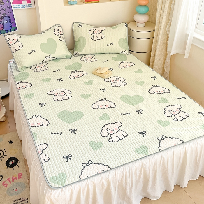 91家纺网 家纺一手货源 找家纺 （总）川悦生活 2025新款小阪凉感丝印花凉席