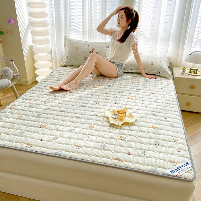 91家纺网 家纺一手货源 找家纺 丽诺床垫2025年全棉抗菌床褥床垫床护垫 小象宝