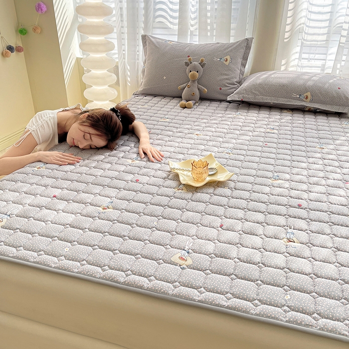 91家纺网 家纺一手货源 找家纺 丽诺床垫2025年全棉抗菌床褥床垫床护垫 小萝莉