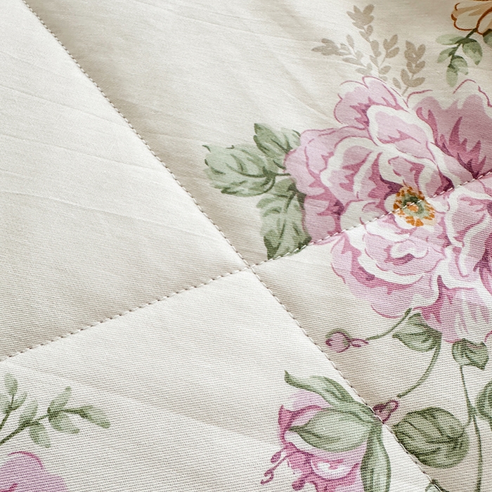 91家纺网 家纺一手货源 找家纺 瑜珠 2025新款A类双面全棉印花夏被夏凉被纯棉空调被 知否花间