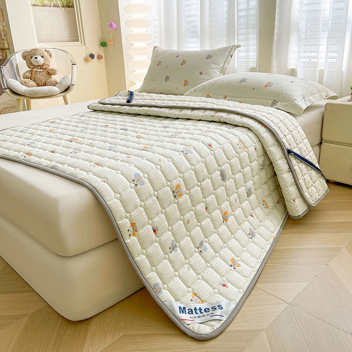 91家纺网 家纺一手货源 找家纺 丽诺床垫2025年全棉抗菌床褥床垫床护垫 小象宝