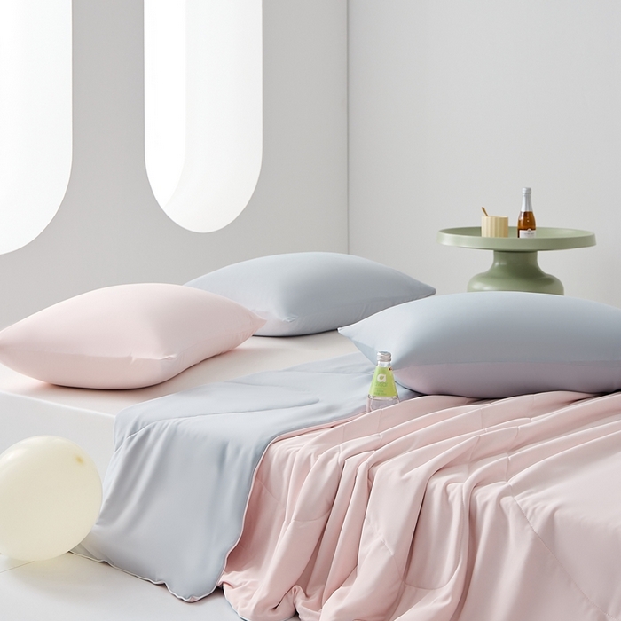 91家纺网 家纺一手货源 找家纺 LADYCOCO可可家居 2025新款凉感夏被 粉