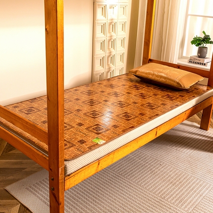 91家纺网 家纺一手货源 找家纺 （总）丹兰  2025新款凉感丝凉席可定做竹席学生宿舍冰丝席藤席子