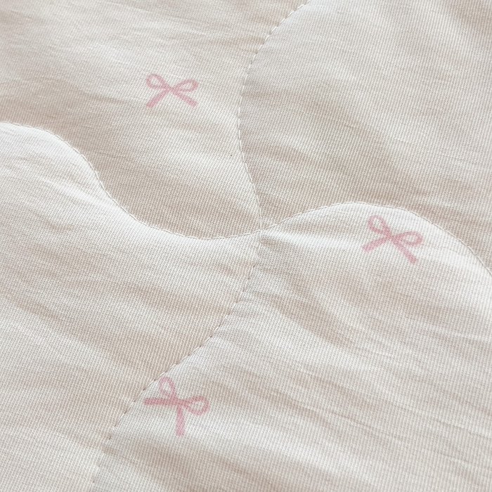 91家纺网 家纺一手货源 找家纺 慕木 2025春夏新款双层纱针织棉夏被夏凉被空调被 萌萌兔