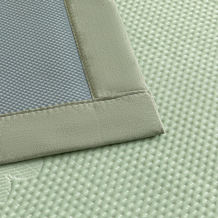 91家纺网 家纺一手货源 找家纺 阿亮家居 2025新款凉席凉豆豆软席床席款 四叶草-梵克绿