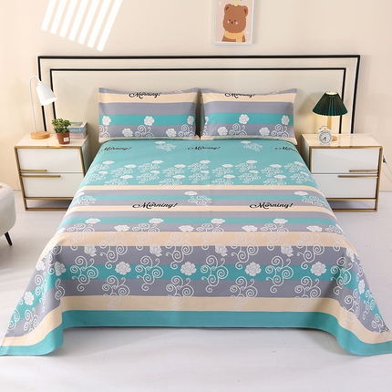 91家纺网 家纺一手货源 找家纺 （总）望淮家纺 2025新款老粗布凉席床单三件套