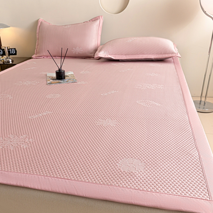 91家纺网 家纺一手货源 找家纺 阿亮家居 2025新款凉席凉豆豆软席床席款 香迪奥-樱花粉