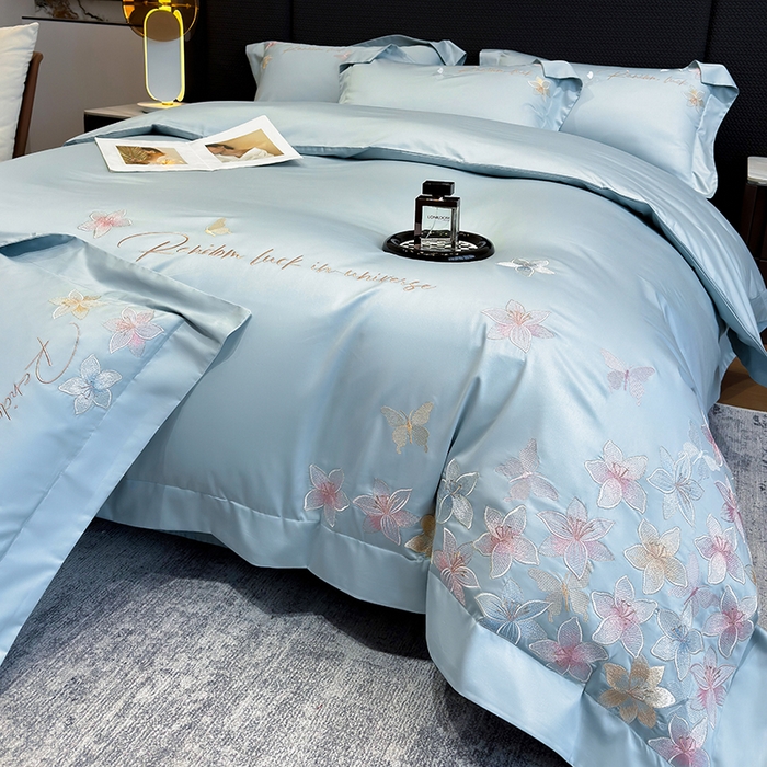 91家纺网 家纺一手货源 找家纺 星蕴家纺 2025新款澳棉正宗长绒棉四件套-诺兰 幸运兰