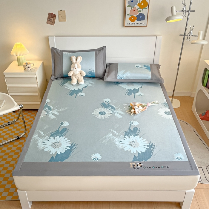 91家纺网 家纺一手货源 找家纺 （总）阿亮家居 2025新款印花冰藤席系列