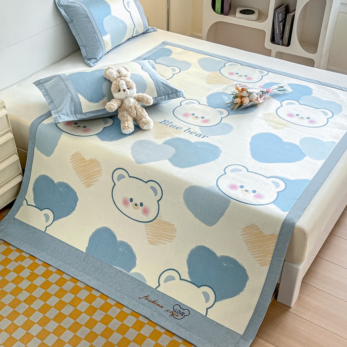 91家纺网 家纺一手货源 找家纺 （总）阿亮家居 2025新款印花冰藤席系列