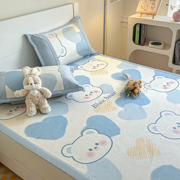 91家纺网 家纺一手货源 找家纺 （总）阿亮家居 2025新款印花冰藤席系列