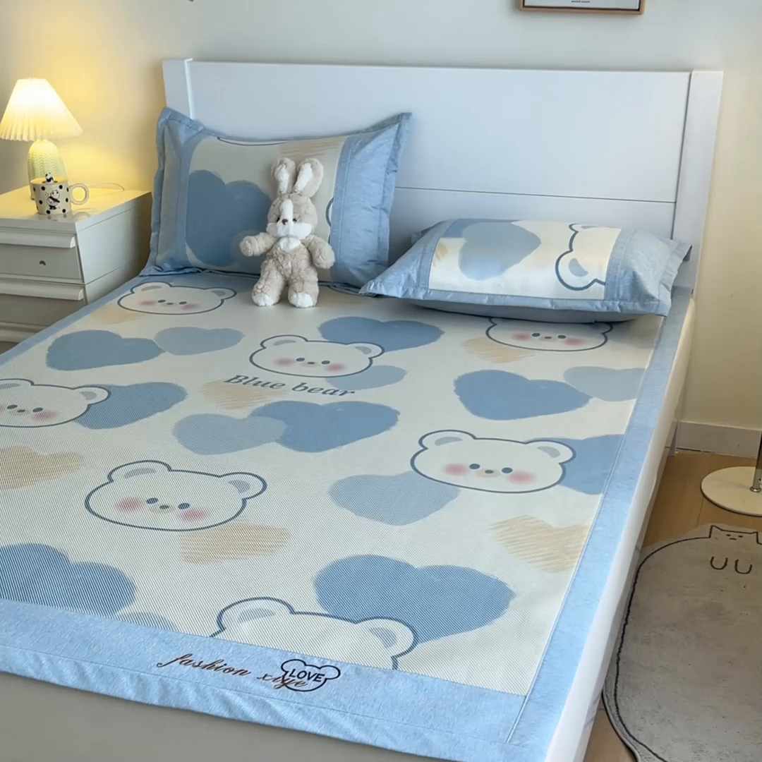 91家纺网 家纺一手货源 找家纺 （总）阿亮家居 2025新款印花冰藤席系列