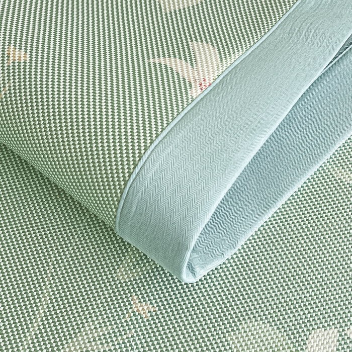 91家纺网 家纺一手货源 找家纺 阿亮家居 2025新款印花冰藤席系列 百合1