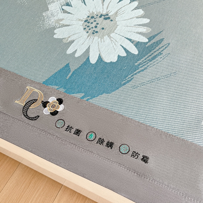 91家纺网 家纺一手货源 找家纺 阿亮家居 2025新款印花冰藤席系列 雏菊