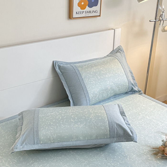 91家纺网 家纺一手货源 找家纺 阿亮家居 2025新款印花冰藤席系列 瑰丽