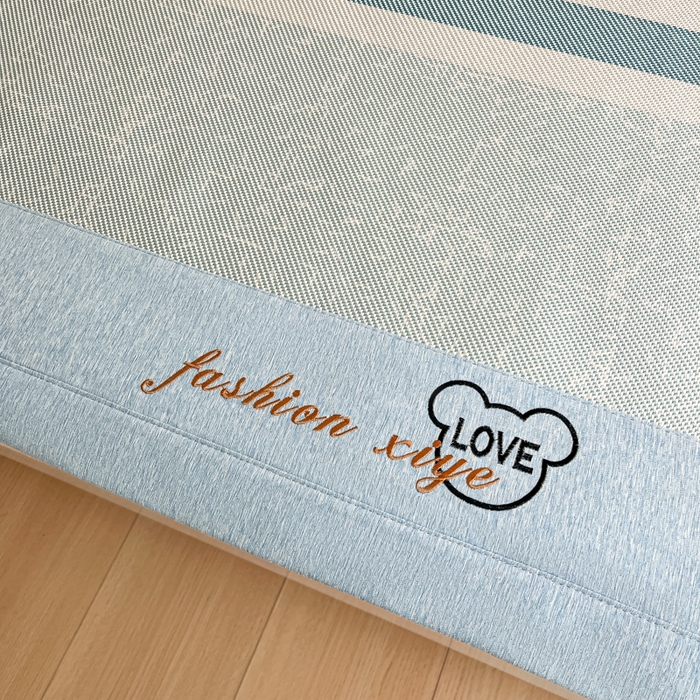 91家纺网 家纺一手货源 找家纺 阿亮家居 2025新款印花冰藤席系列 瑰丽