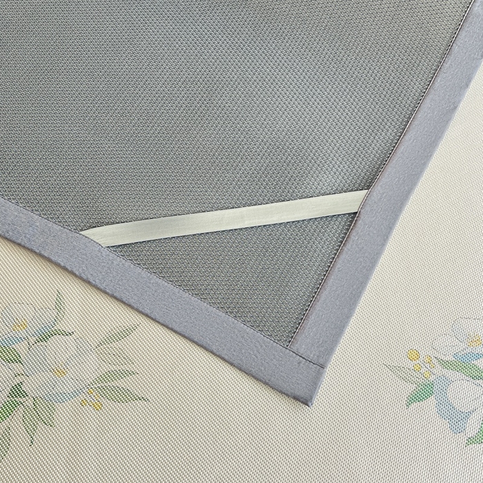 91家纺网 家纺一手货源 找家纺 阿亮家居 2025新款印花冰藤席系列 花韵