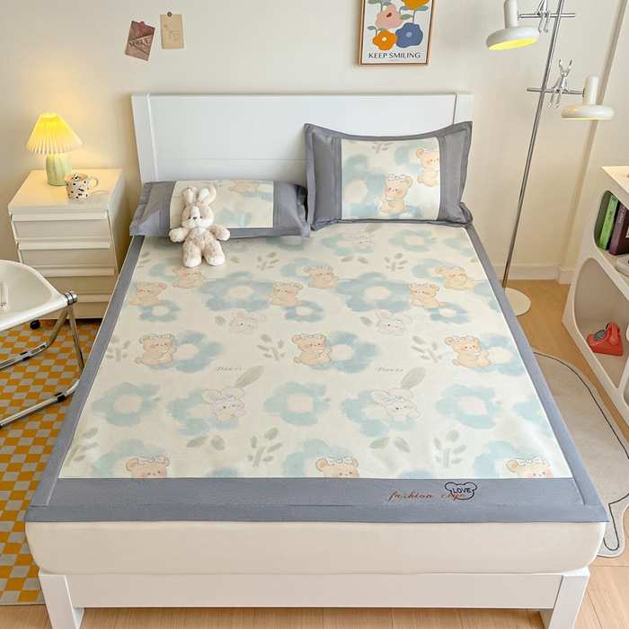 阿亮家居 2025新款印花冰藤席系列 萌组合