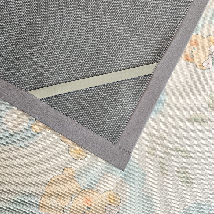 91家纺网 家纺一手货源 找家纺 阿亮家居 2025新款印花冰藤席系列 萌组合