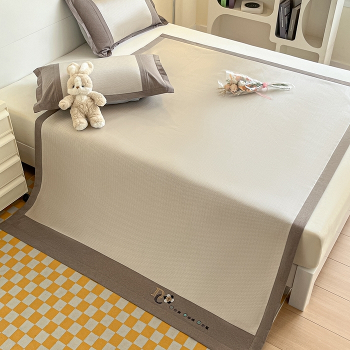 91家纺网 家纺一手货源 找家纺 阿亮家居 2025新款印花冰藤席系列 雅典娜