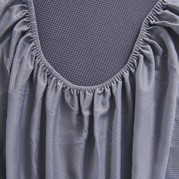 91家纺网 家纺一手货源 找家纺 梵克保罗 2025新款7A抗菌母婴级纯乙纶PE刺绣凉感丝豆豆席 床笠款 床笠款 四叶花-灰