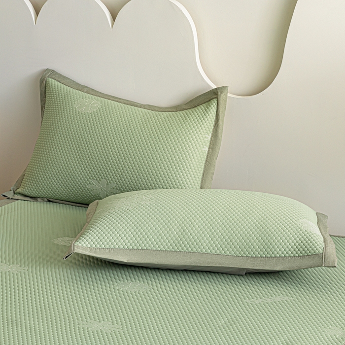 91家纺网 家纺一手货源 找家纺 阿亮家居 2025新款凉席凉豆豆软席床席款 香迪奥-梵克绿