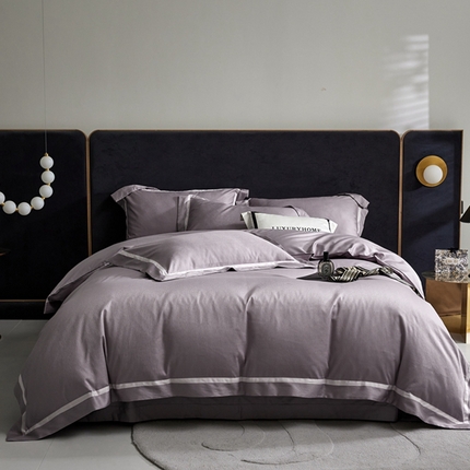 91家纺网 家纺一手货源 找家纺 JUICY 橘滋家纺 2025新款淡雅知性暗纹提花系列四件套 瑞士雪麓