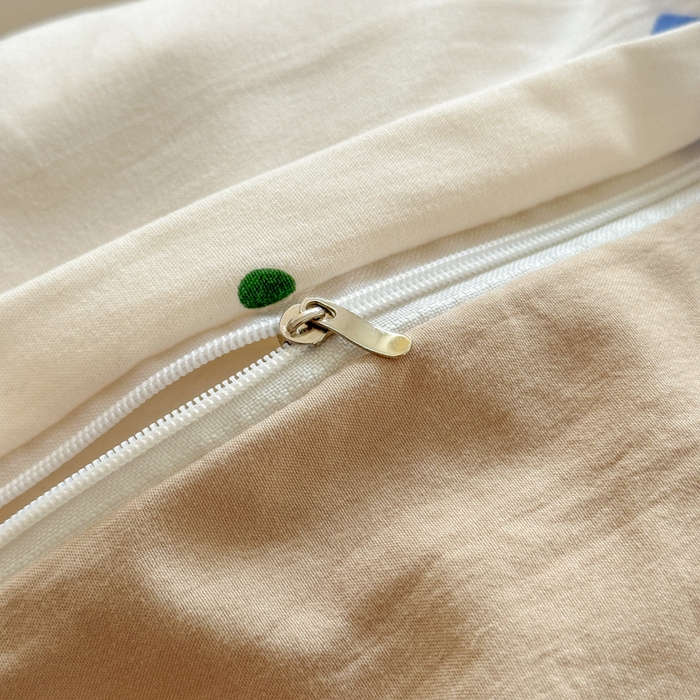 91家纺网 家纺一手货源 找家纺 冕悠家纺 2025新款A类高克重糯叽叽超柔糯水洗棉印花四件套 熊熊联盟