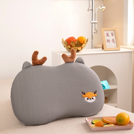 九州枕芯 2025新款凉感童趣儿童记忆枕 时尚灰