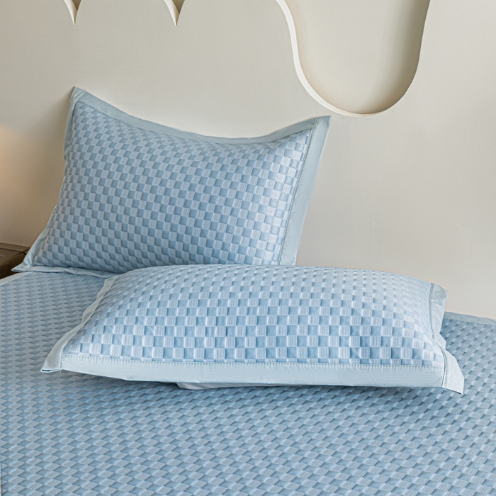 91家纺网 家纺一手货源 找家纺 阿亮家居 2025新款凉席凉豆豆软席床席款 异空间-海盐蓝