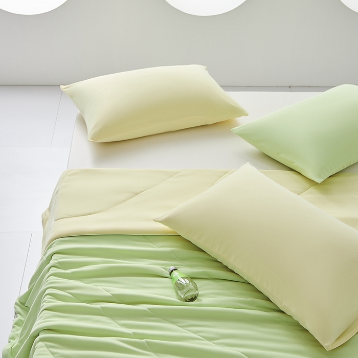 91家纺网 家纺一手货源 找家纺 LADYCOCO可可家居 2025新款凉感夏被 绿