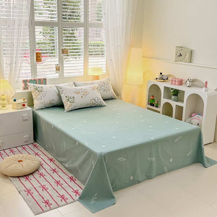 91家纺网 家纺一手货源 找家纺 洺兰家居 2025新款A类全棉印花麻绳款夏被四件套 麦香